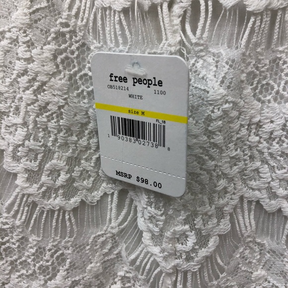 Free People NWT  White Lace Shower Dress - Picture 6 of 8